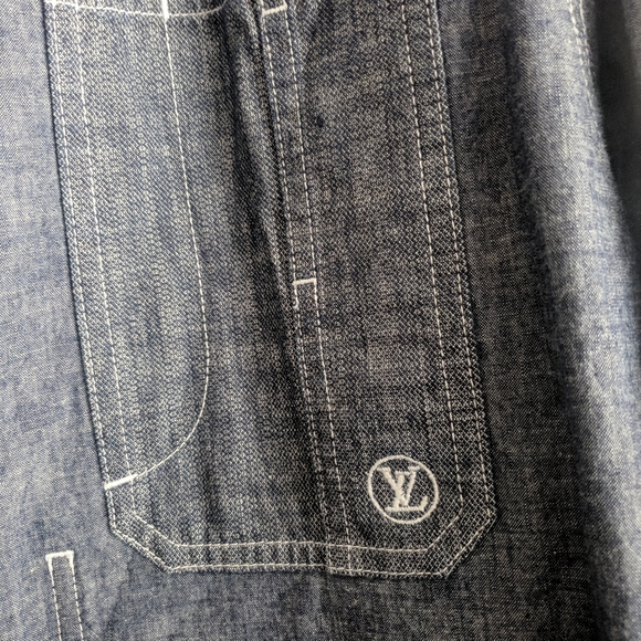 Louis Vuitton Blue Denim Shirt (runs very small) - Picture 14 of 14